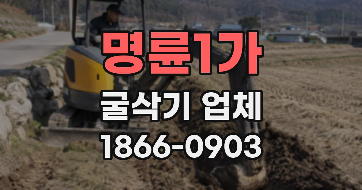 명륜1가 굴삭기 업체