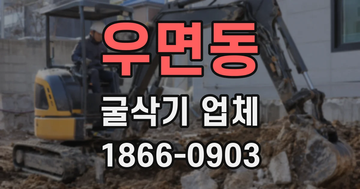 우면동 굴삭기 업체