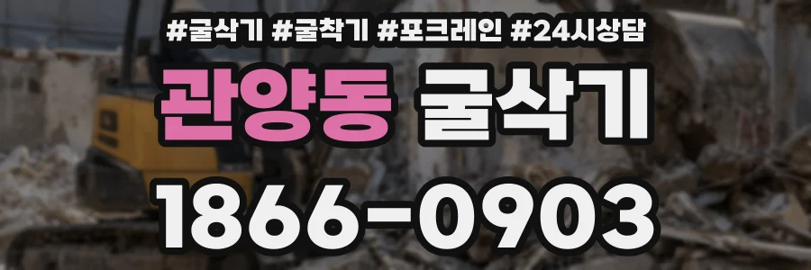 관양동 굴삭기