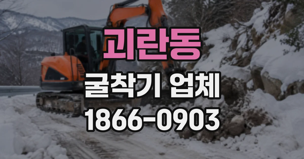 괴란동 굴착기업체