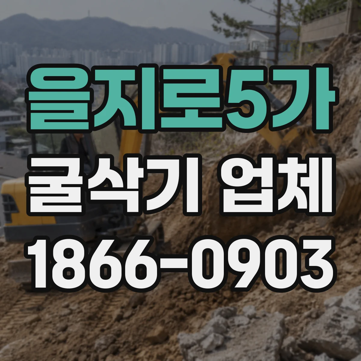 을지로5가 굴삭기 업체