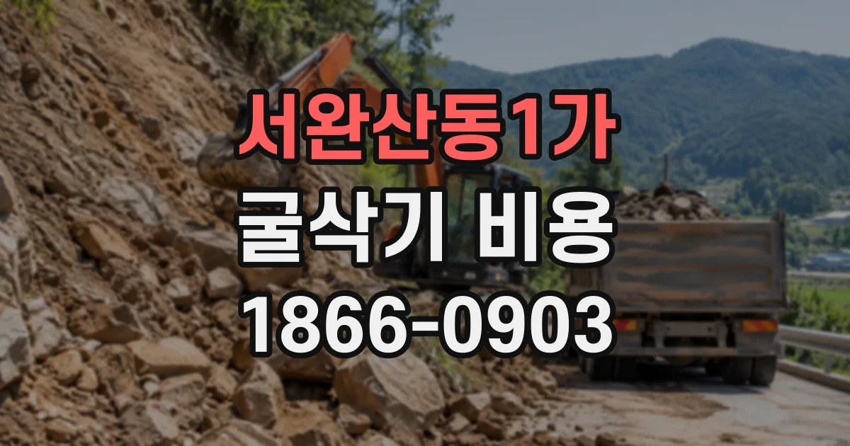 서완산동1가 굴삭기비용