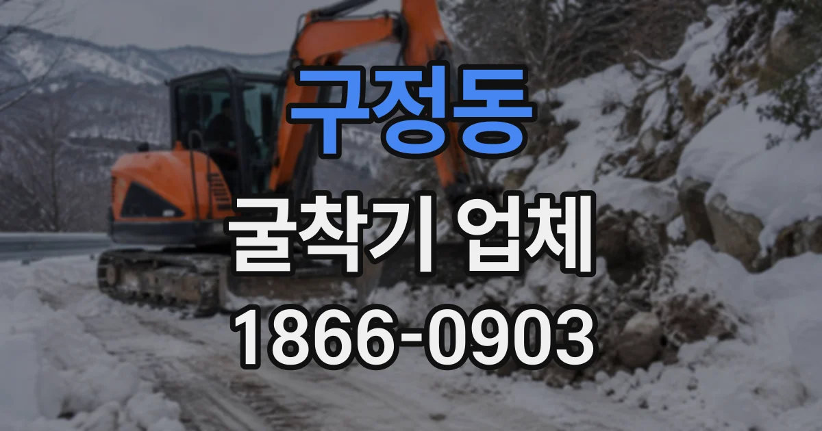 구정동 굴착기업체