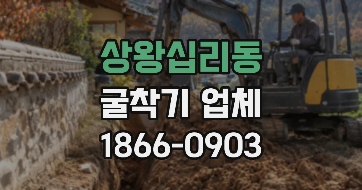 상왕십리동 굴착기 업체
