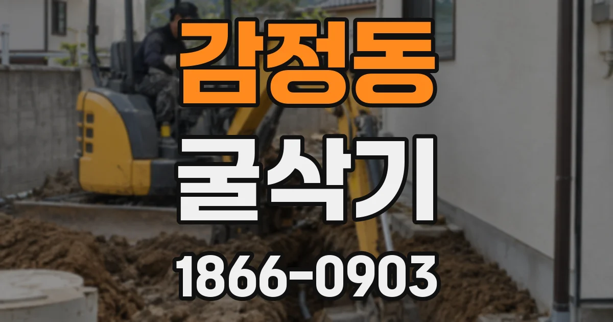 감정동 굴삭기