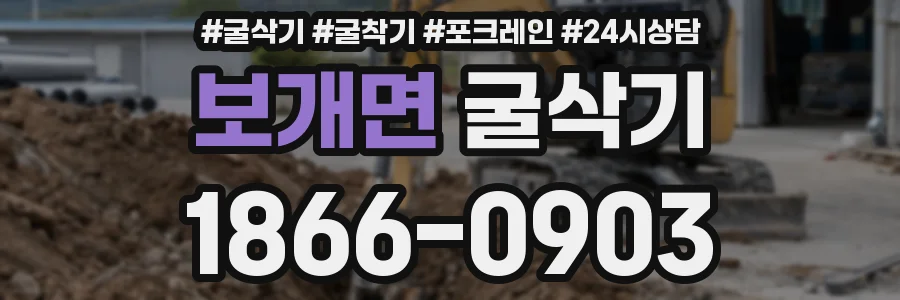 보개면 굴삭기
