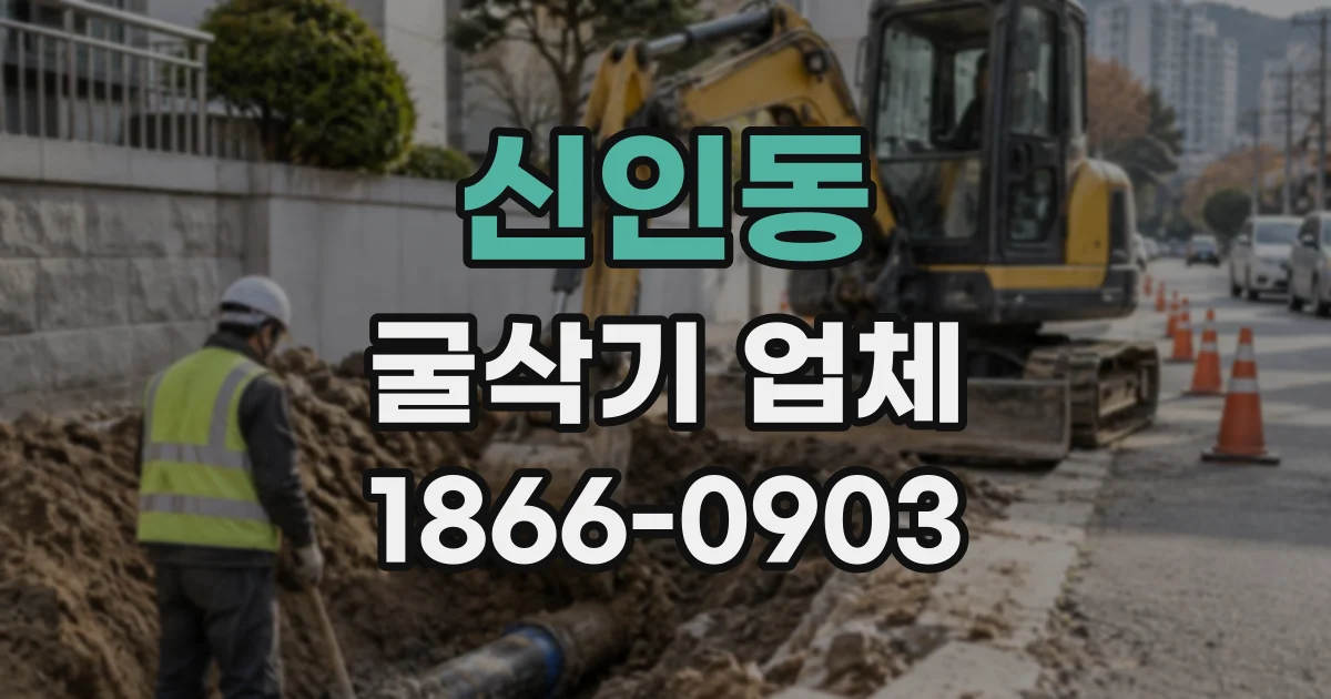 신인동 굴삭기업체