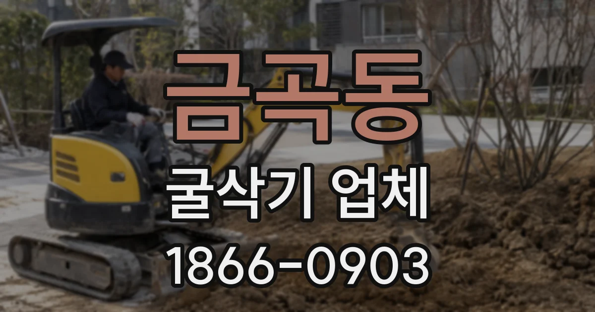 금곡동 굴삭기 업체