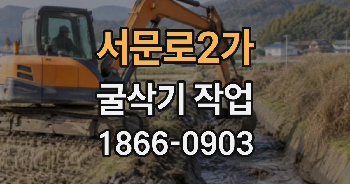 서문로2가 굴삭기작업