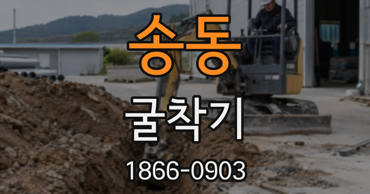 송동 굴착기