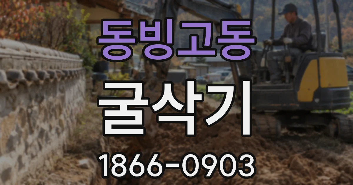 동빙고동 굴삭기