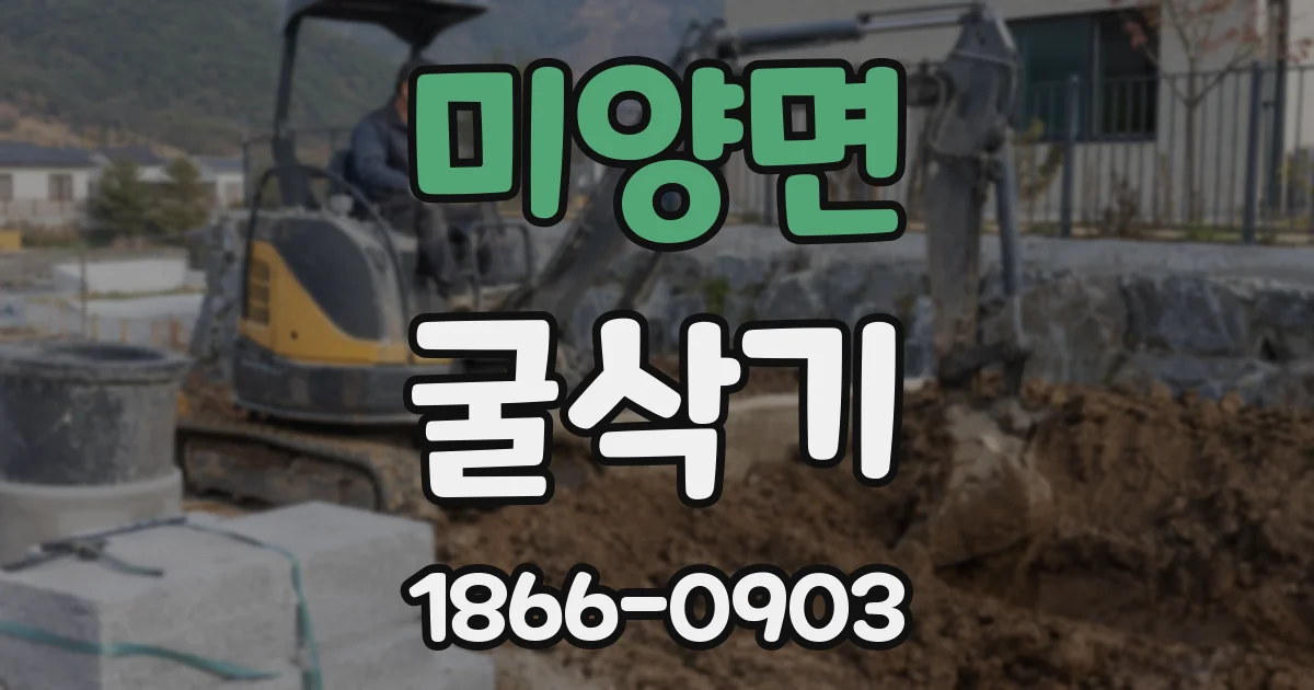 미양면 굴삭기