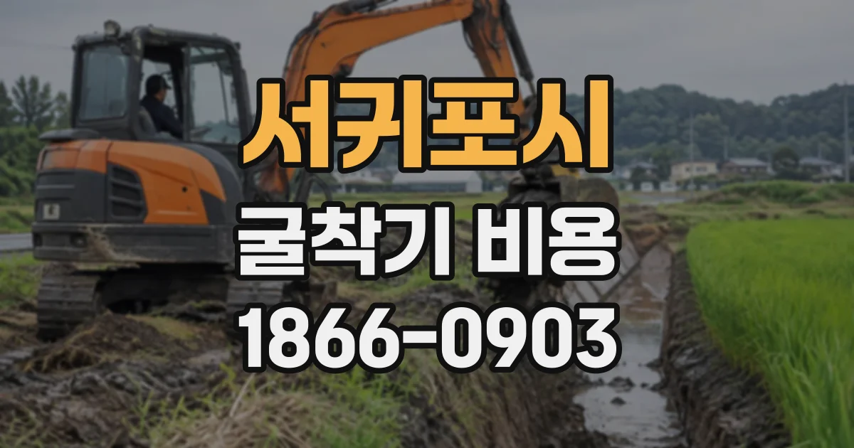 서귀포시 굴착기비용