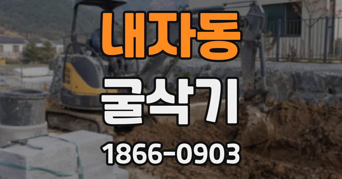 내자동 굴삭기