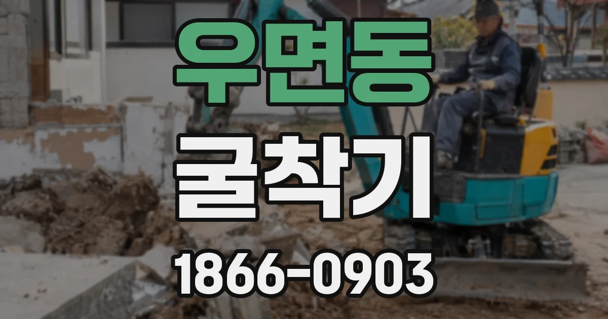 우면동 굴착기