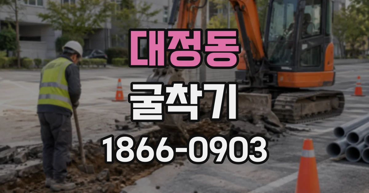 대정동 굴착기