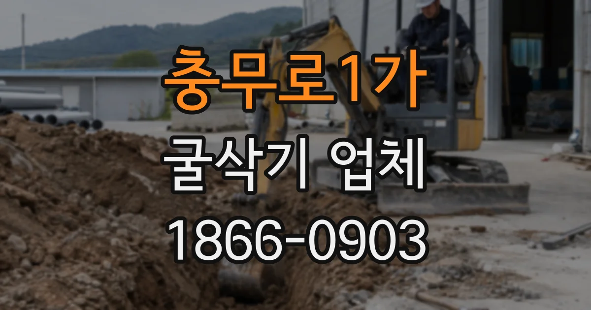 충무로1가 굴삭기 업체