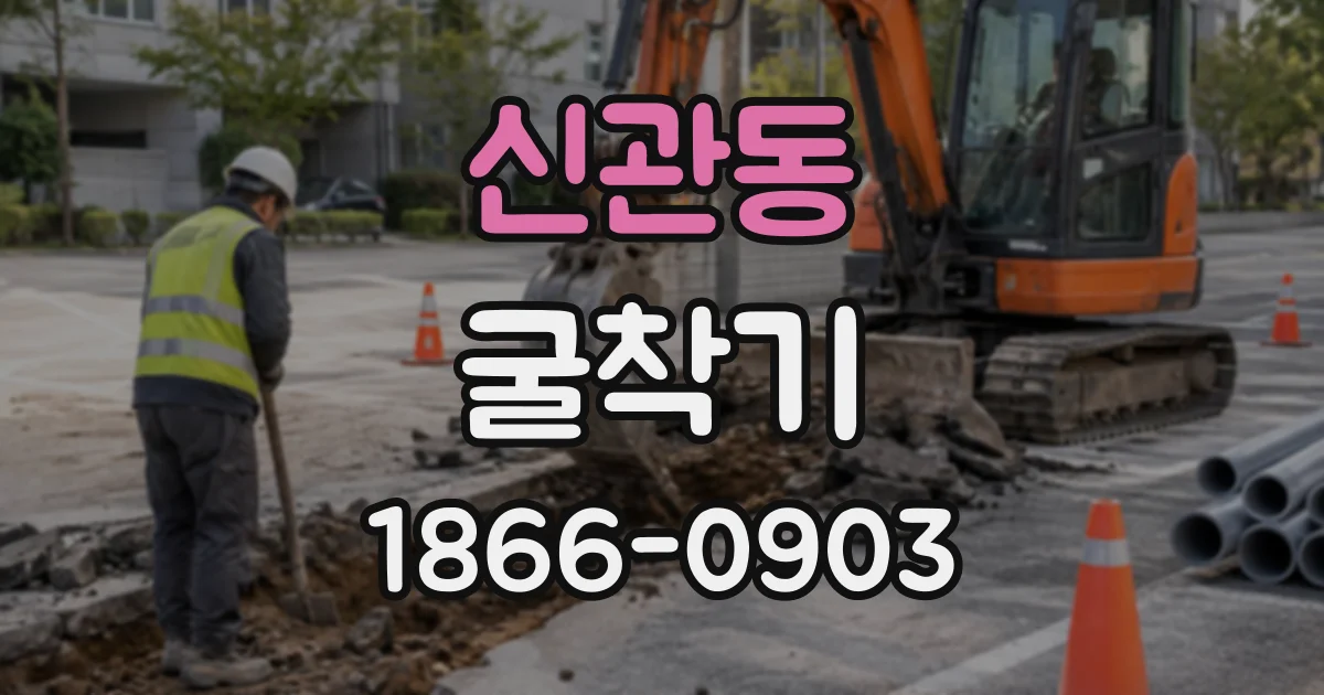 신관동 굴착기