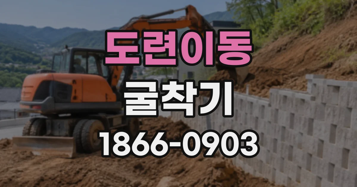 도련이동 굴착기