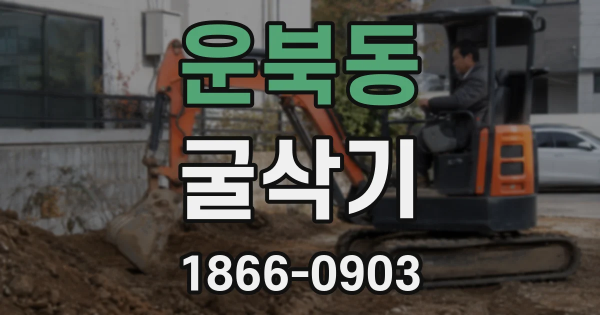 운북동 굴삭기