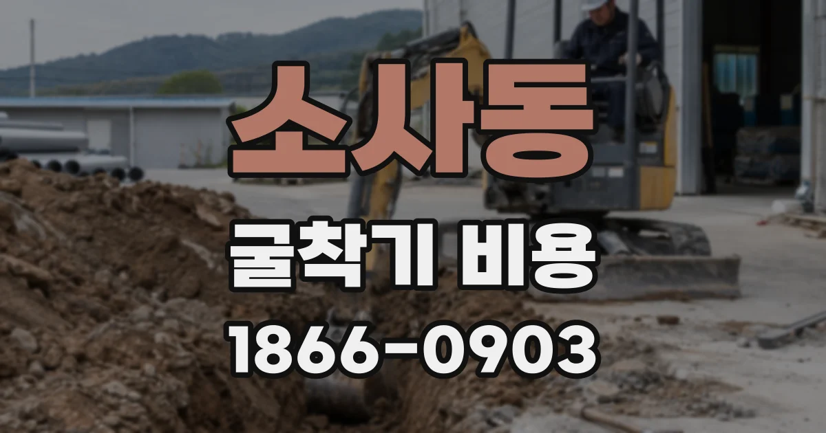소사동 굴착기 비용