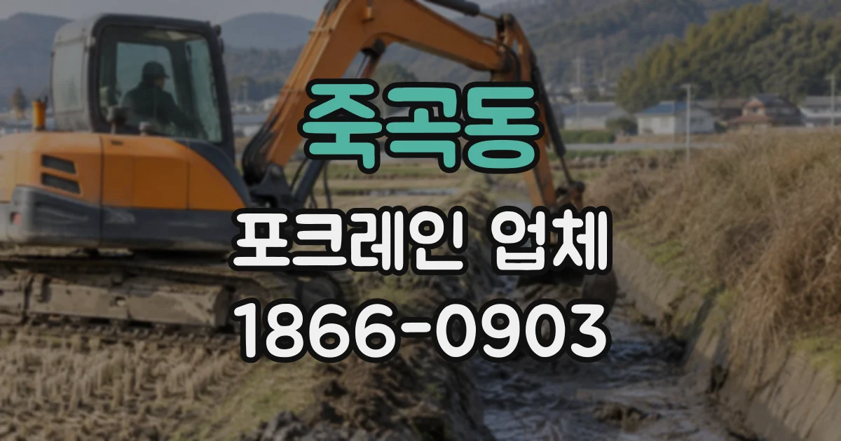 죽곡동 포크레인업체