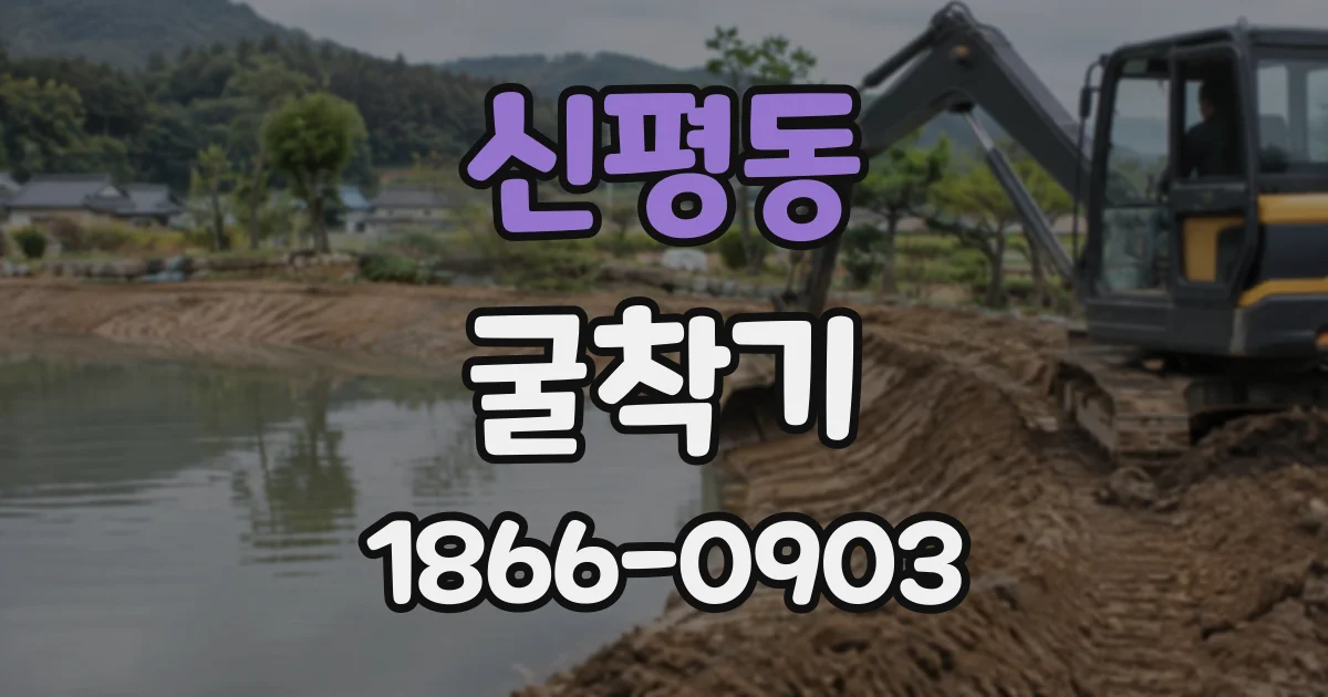 신평동 굴착기