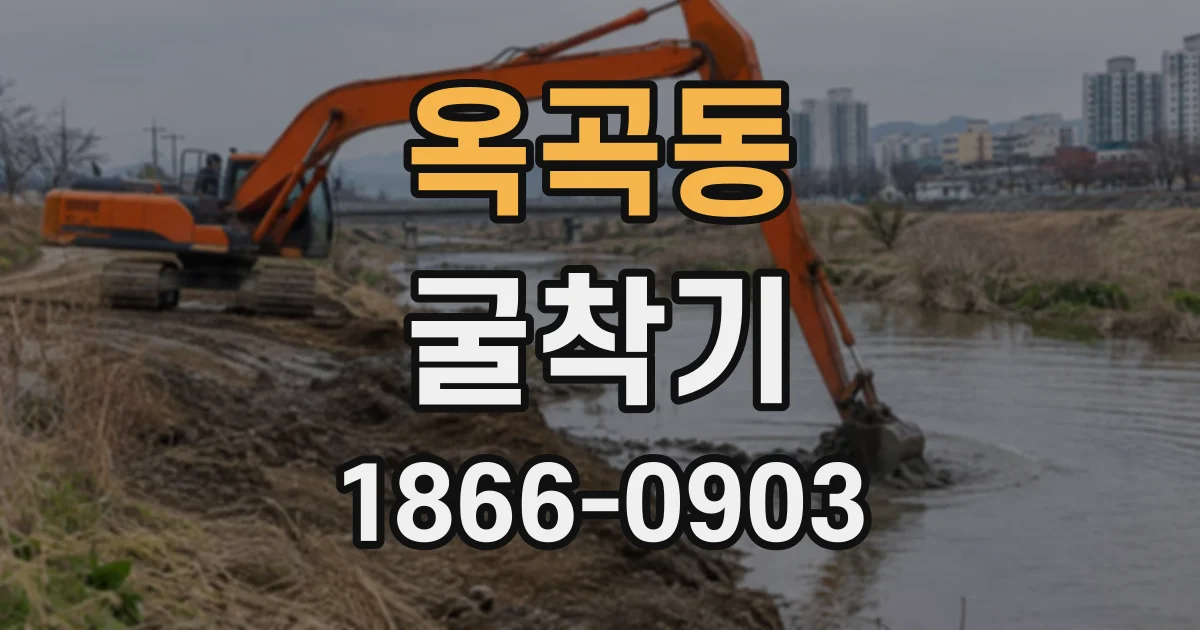 옥곡동 굴착기