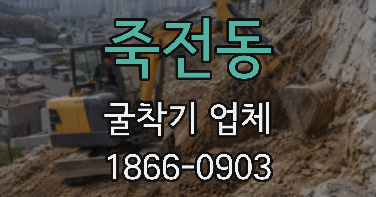 죽전동 굴착기 업체