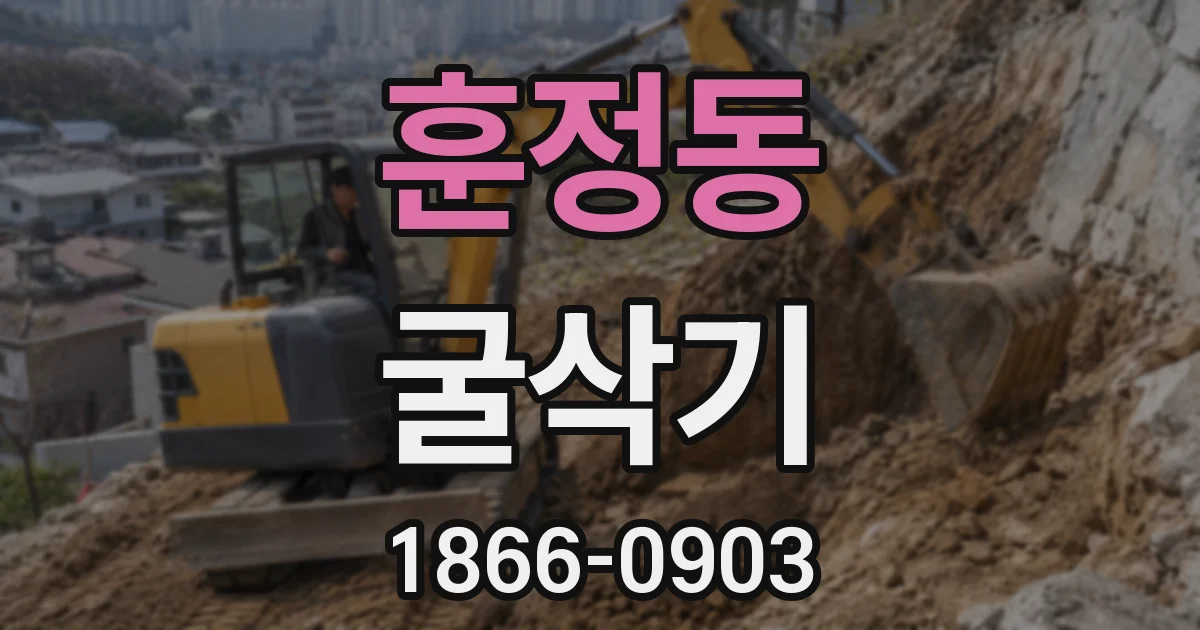 훈정동 굴삭기