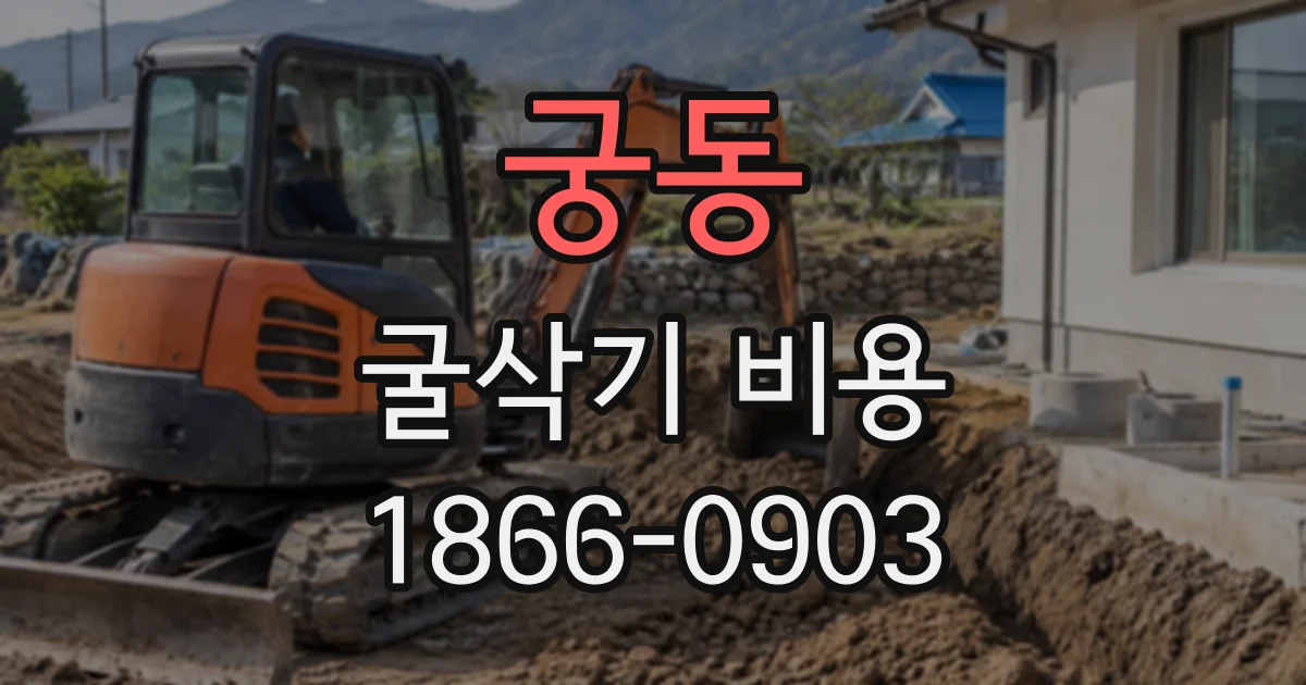 궁동 굴삭기비용