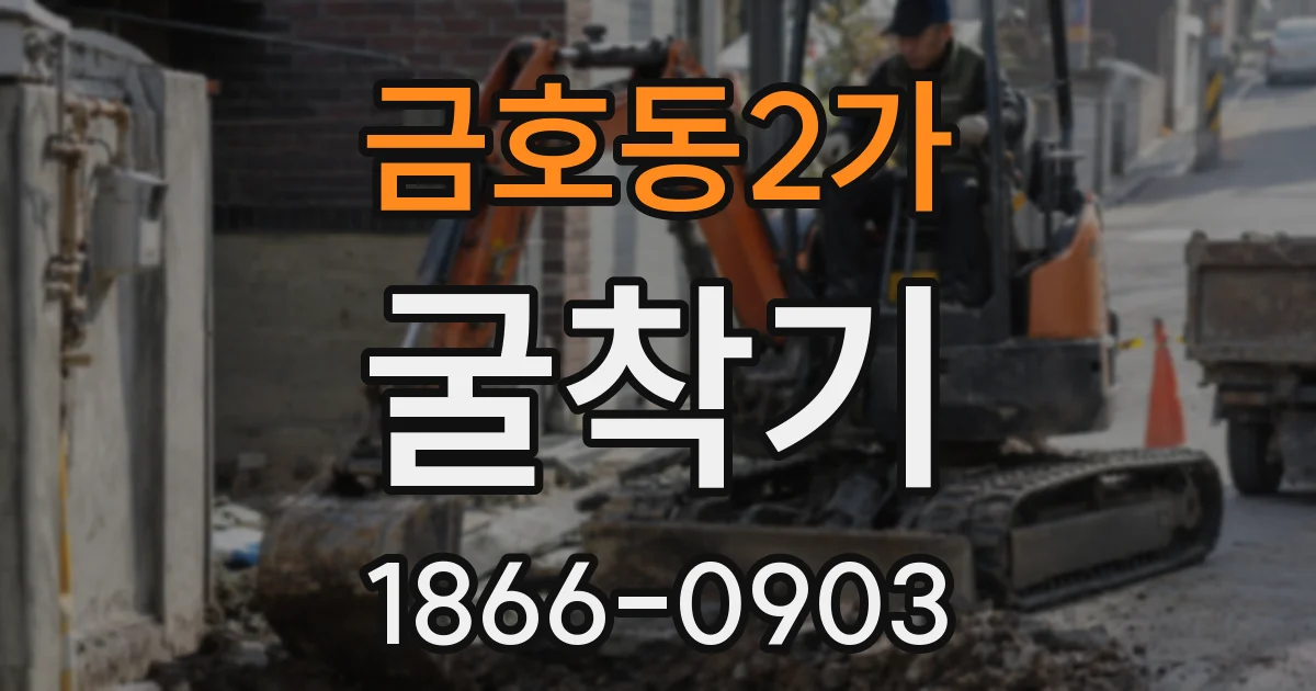 금호동2가 굴착기