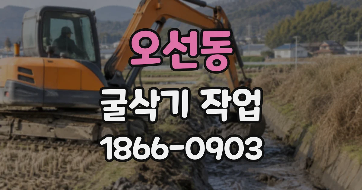 오선동 굴삭기작업