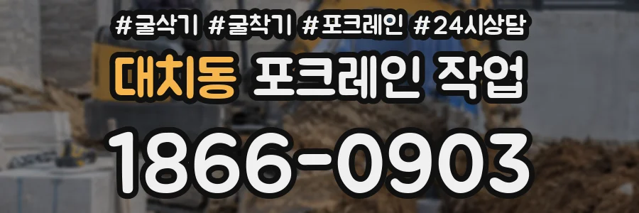 대치동 포크레인 작업