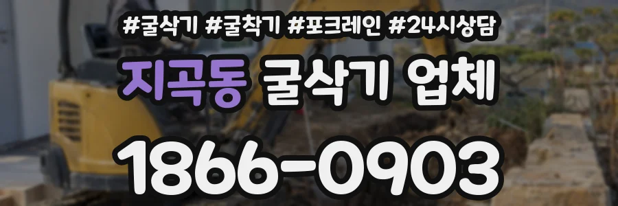 지곡동 굴삭기 업체