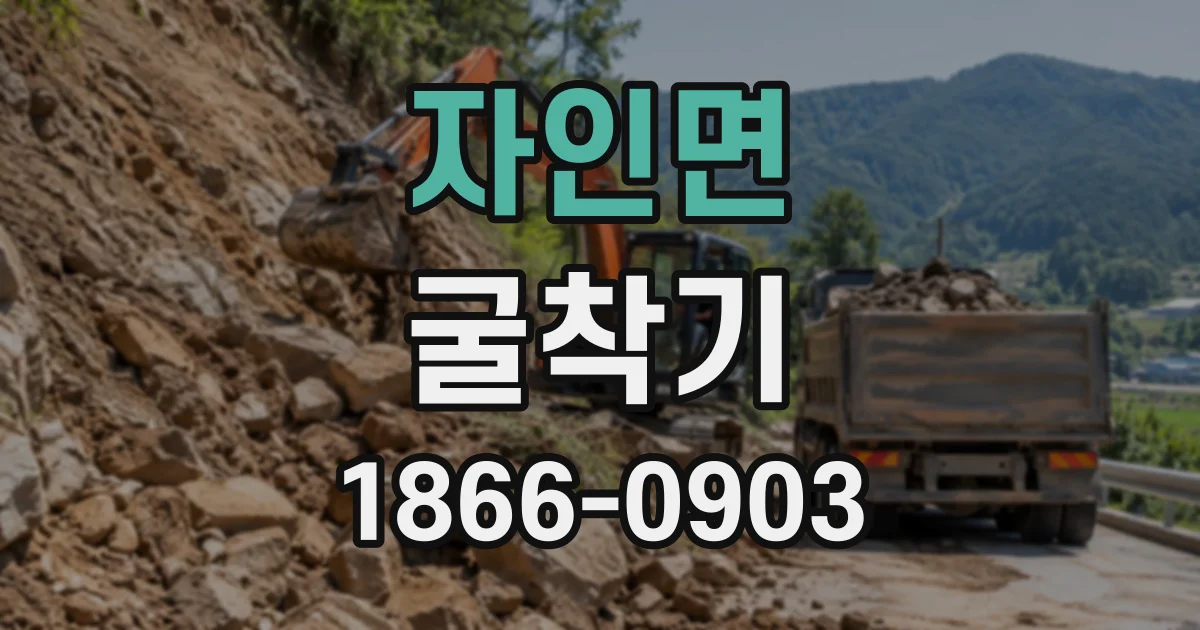 자인면 굴착기