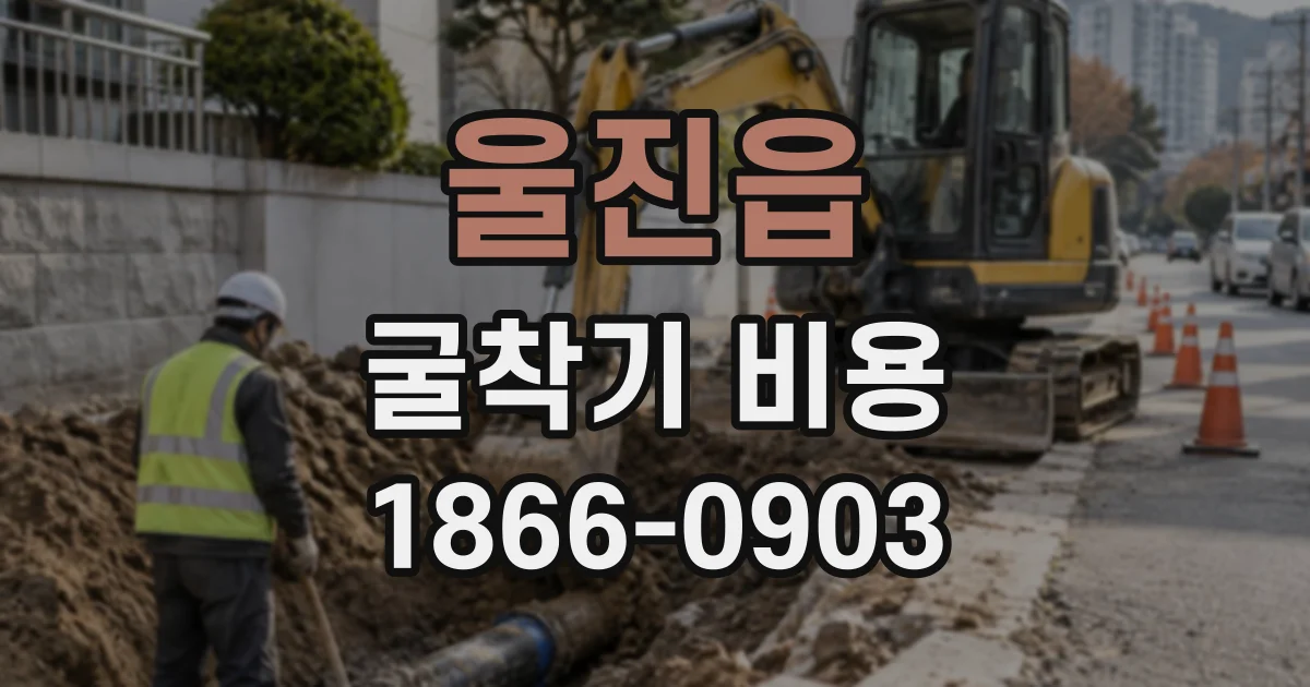 울진읍 굴착기비용