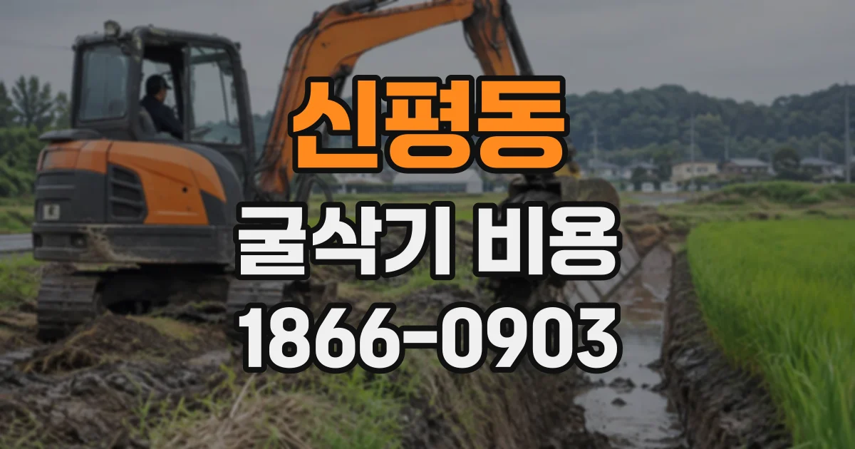 신평동 굴삭기비용
