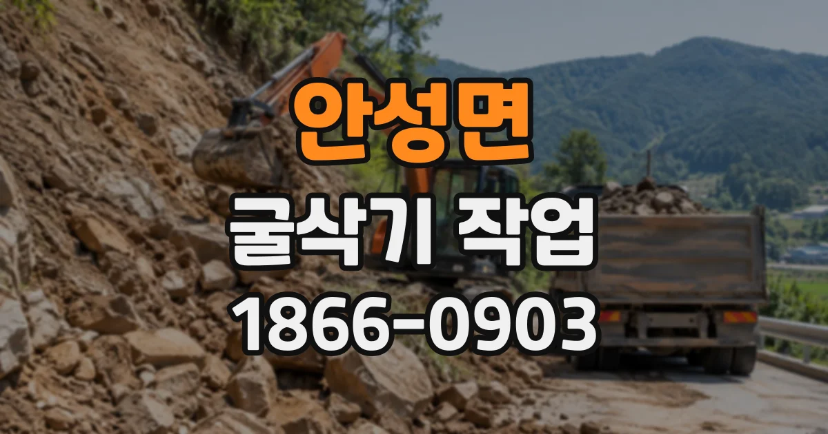 안성면 굴삭기작업 상가 철거 현장에서 고려할 작업 방식