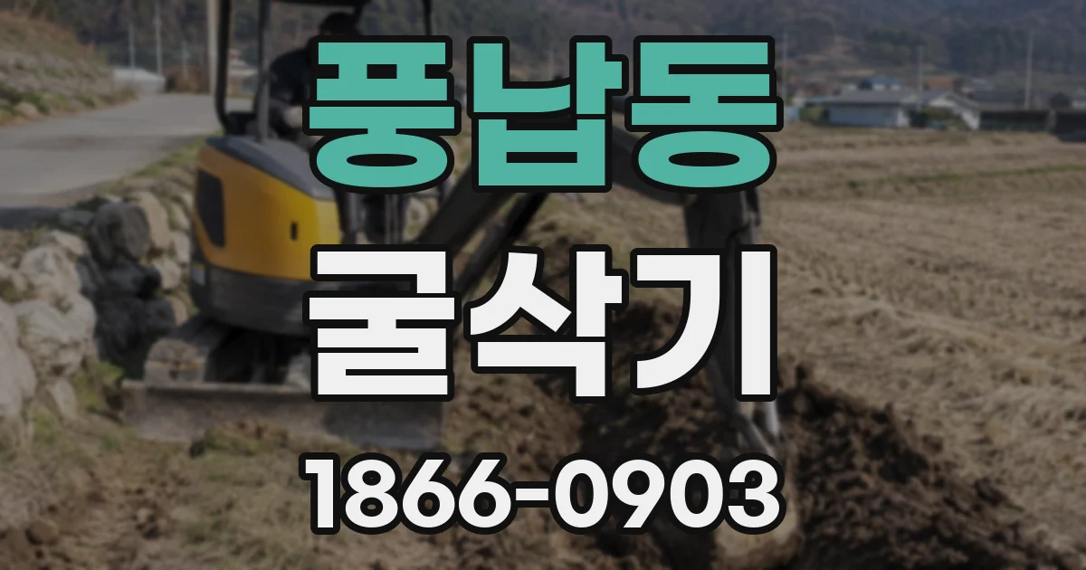 풍납동 굴삭기