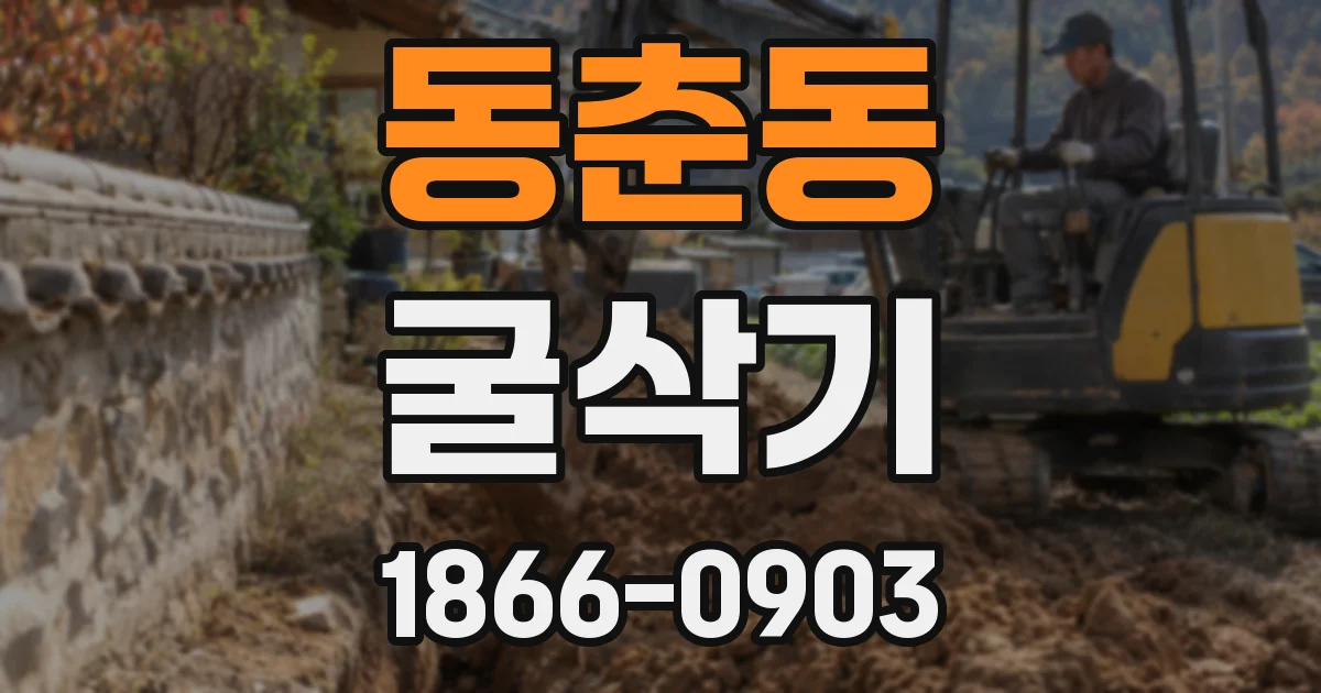 동춘동 굴삭기