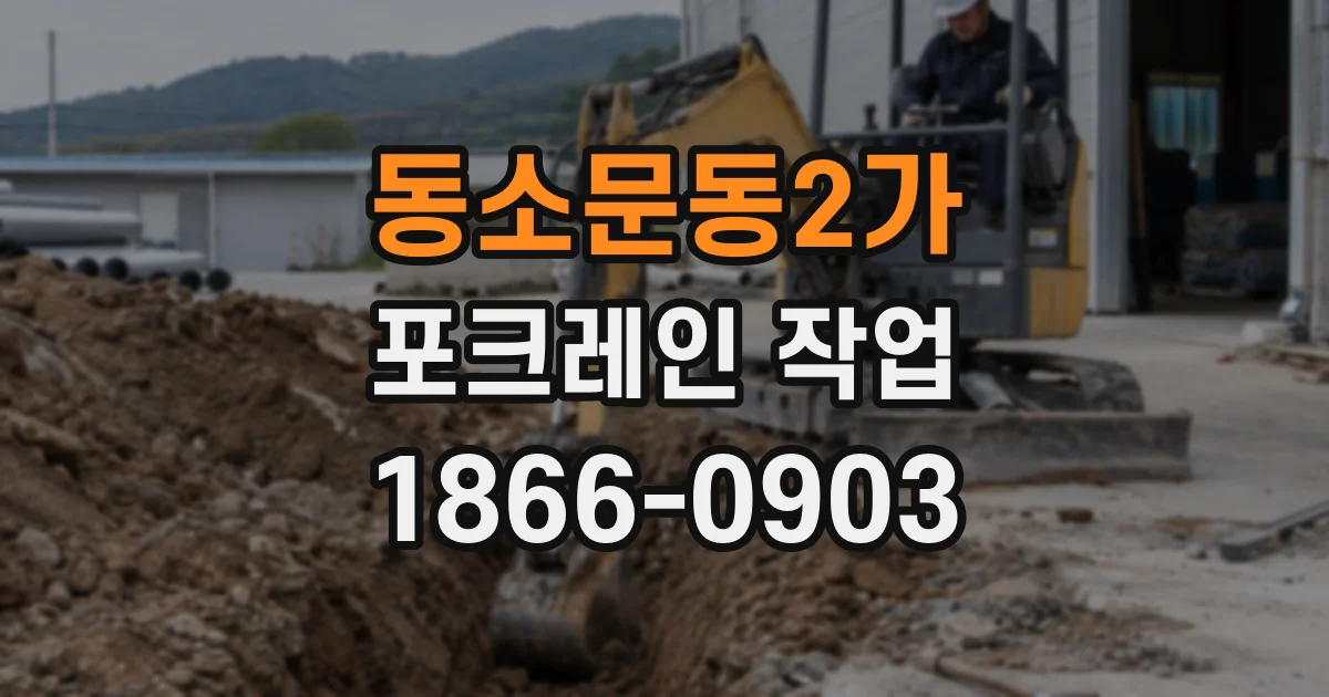동소문동2가 포크레인 작업