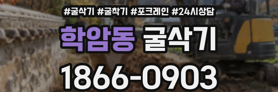학암동 굴삭기