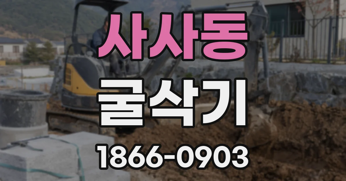 사사동 굴삭기