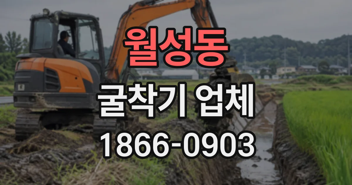 월성동 굴착기업체