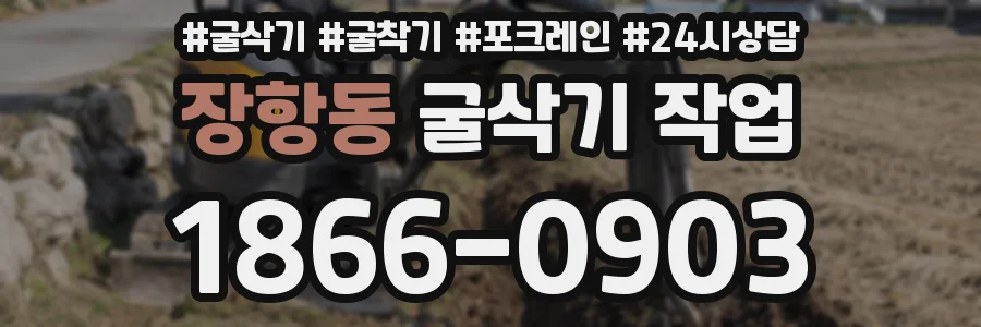 장항동 굴삭기 작업