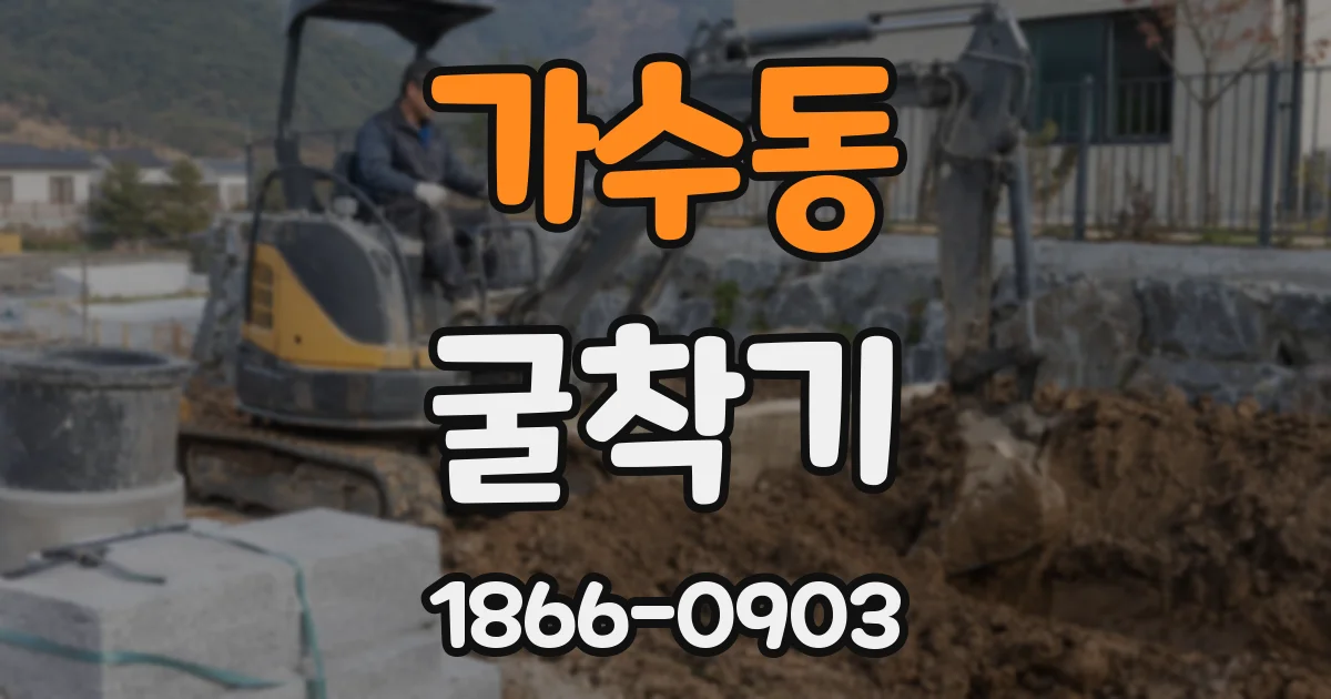 가수동 굴착기