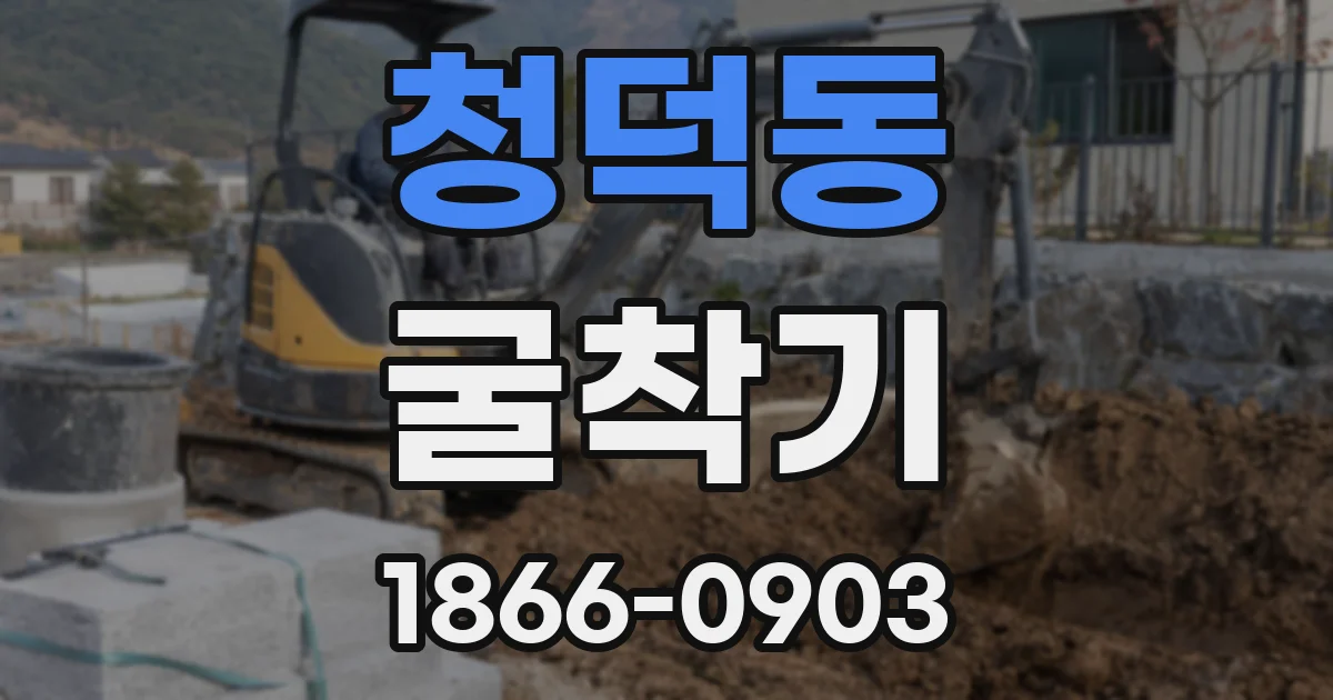 청덕동 굴착기