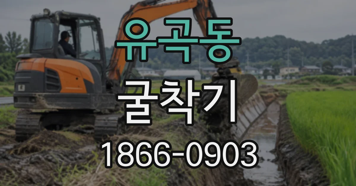 유곡동 굴착기