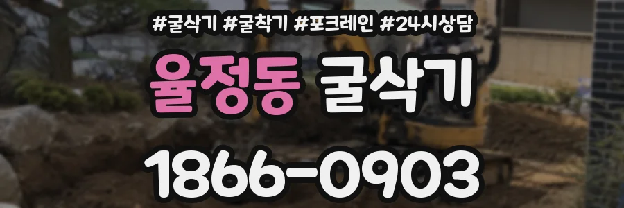 율정동 굴삭기